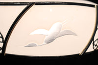 鶴の透かし絵が浮かぶ風情ある電笠 DC7143a