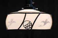 鶴の透かし絵が浮かぶ風情ある電笠 DC7143a