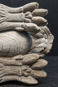 力強い表情で迫力のある木鼻一対 DC7373ab 在庫2個一組