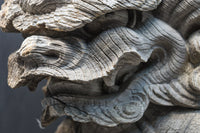 力強い表情で迫力のある木鼻一対 DC7373ab 在庫2個一組