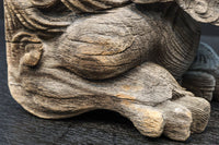 力強い表情で迫力のある木鼻一対 DC7373ab 在庫2個一組