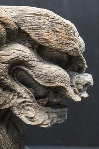 力強い表情で迫力のある木鼻一対 DC7373ab 在庫2個一組