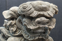 力強い表情で迫力のある木鼻一対 DC7373ab 在庫2個一組