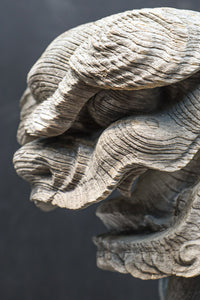 力強い表情で迫力のある木鼻一対 DC7373ab 在庫2個一組