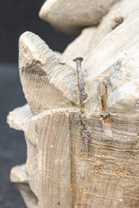 力強い表情で迫力のある木鼻一対 DC7373ab 在庫2個一組