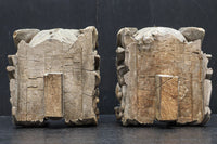 力強い表情で迫力のある木鼻一対 DC7373ab 在庫2個一組