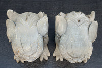 力強い表情で迫力のある木鼻一対 DC7373ab 在庫2個一組