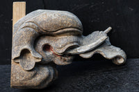 稀少サイズ!!立派な牙を持つ象の象鼻一対 DC7374ab 在庫2個一組