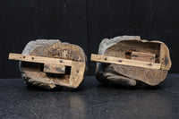 稀少サイズ!!立派な牙を持つ象の象鼻一対 DC7374ab 在庫2個一組