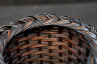 深い色彩で落ち着きのある持ち手付き花カゴ DC7414