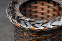 深い色彩で落ち着きのある持ち手付き花カゴ DC7414