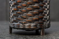 深い色彩で落ち着きのある持ち手付き花カゴ DC7414