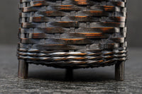 深い色彩で落ち着きのある持ち手付き花カゴ DC7414