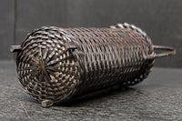 深い色彩で落ち着きのある持ち手付き花カゴ DC7414