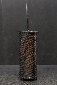 深い色彩で落ち着きのある持ち手付き花カゴ DC7414