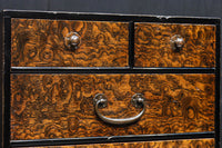 上品な素晴らしい杢目の針箱 DC7446