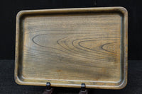 穏やかな杢目で味わいある角盆 DC7478