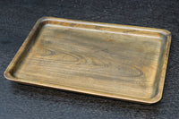 穏やかな杢目で味わいある角盆 DC7478