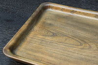 穏やかな杢目で味わいある角盆 DC7478