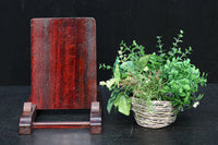 穏やかな杢目が浮かび味わいある中型の皿立て DC7497