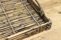 ツートンの色合いが素敵な持ち手付きの角盆 DC7556