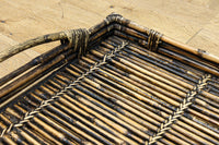 ツートンの色合いが素敵な持ち手付きの角盆 DC7556