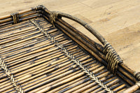 ツートンの色合いが素敵な持ち手付きの角盆 DC7556