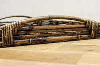 ツートンの色合いが素敵な持ち手付きの角盆 DC7556