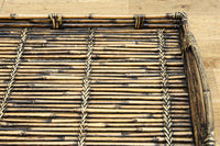 ツートンの色合いが素敵な持ち手付きの角盆 DC7556