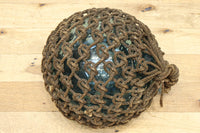 網に覆われた和ガラスの色合い趣きある浮き玉 DC7559