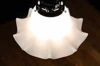 淡い乳白色をした可愛らしいフリルの電笠 DC7595