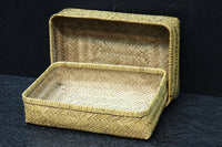 小物の収納に網代編みの小型行李(こうり) DC7626a