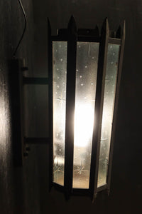 特大サイズ!!星模様入りガラスで煌びやかな八角柱ブラケット DC7639