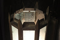 特大サイズ!!星模様入りガラスで煌びやかな八角柱ブラケット DC7639