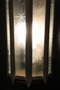 特大サイズ!!星模様入りガラスで煌びやかな八角柱ブラケット DC7639