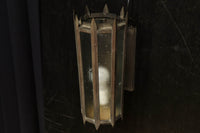 特大サイズ!!星模様入りガラスで煌びやかな八角柱ブラケット DC7639