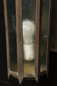 特大サイズ!!星模様入りガラスで煌びやかな八角柱ブラケット DC7639