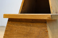 温かみある風合いの木地色の踏み台 DC7645