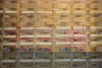 時代を重ねて柔らかな風合いをした角カゴ DC7658