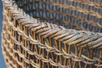 使い込まれた味わいのある中型あけび編みバッグ DC7666