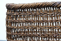 使い込まれた味わいのある中型あけび編みバッグ DC7666