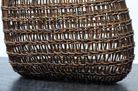 使い込まれた味わいのある中型あけび編みバッグ DC7666