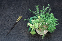 持ち手に時代を経た味わいある戦役記念火箸 DC7684