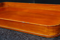 春慶塗りの艶みある色合いで上品な角盆 DC7759