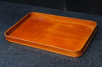 春慶塗りの艶みある色合いで上品な角盆 DC7759