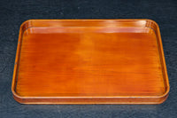 春慶塗りの艶みある色合いで上品な角盆 DC7759