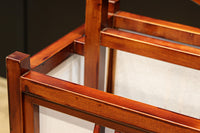 朱の木製フレームで華やかな角型行灯(あんどん) DC7782