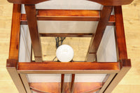 朱の木製フレームで華やかな角型行灯(あんどん) DC7782