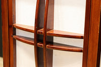 朱の木製フレームで華やかな角型行灯(あんどん) DC7782