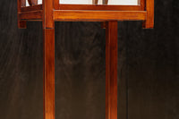 朱の木製フレームで華やかな角型行灯(あんどん) DC7782